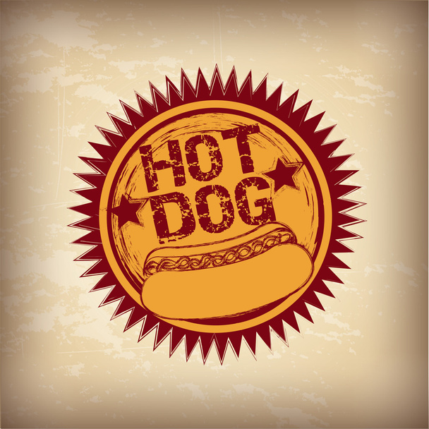 hotdog - Vector, afbeelding