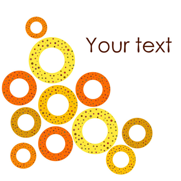 pretzels background with copy space. Vector illustration  - Vetor, Imagem