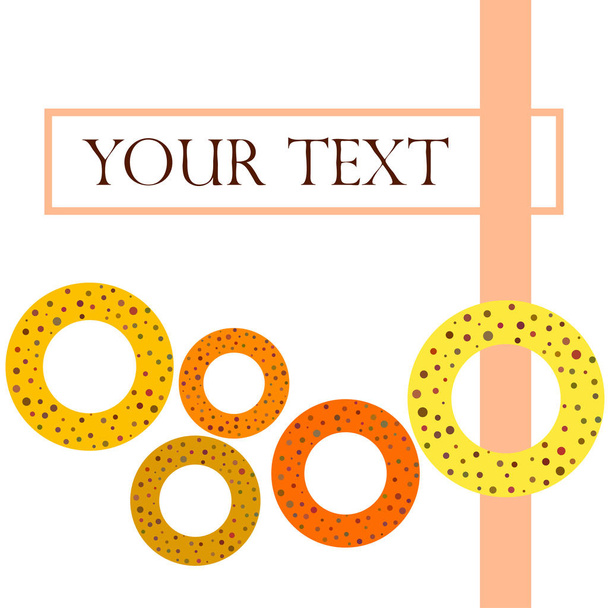 pretzels background with copy space. Vector illustration  - Vector, imagen