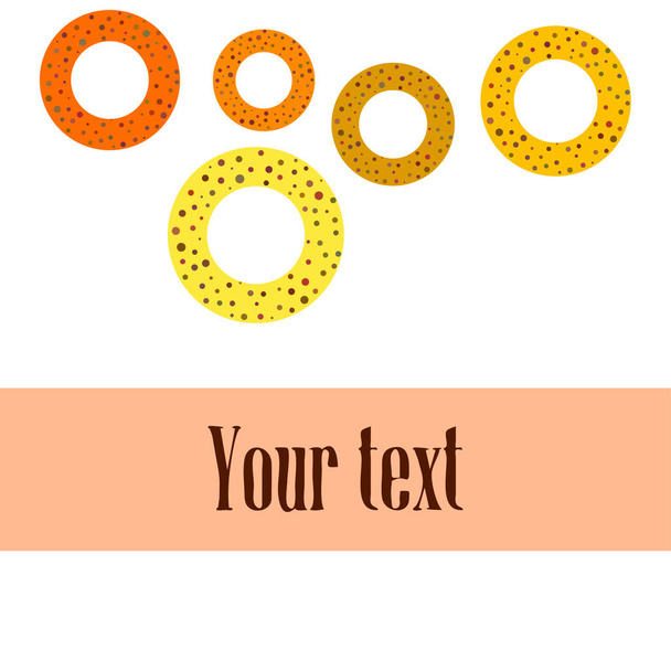 pretzels background with copy space. Vector illustration  - Vettoriali, immagini