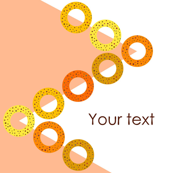 pretzels background with copy space. Vector illustration  - Vettoriali, immagini