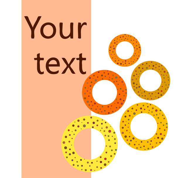 pretzels background with copy space. Vector illustration  - Vector, Image