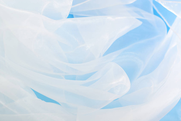 Αφηρημένα φόντο λευκό μαλακή υφή Σιφόν - Φωτογραφία, εικόνα