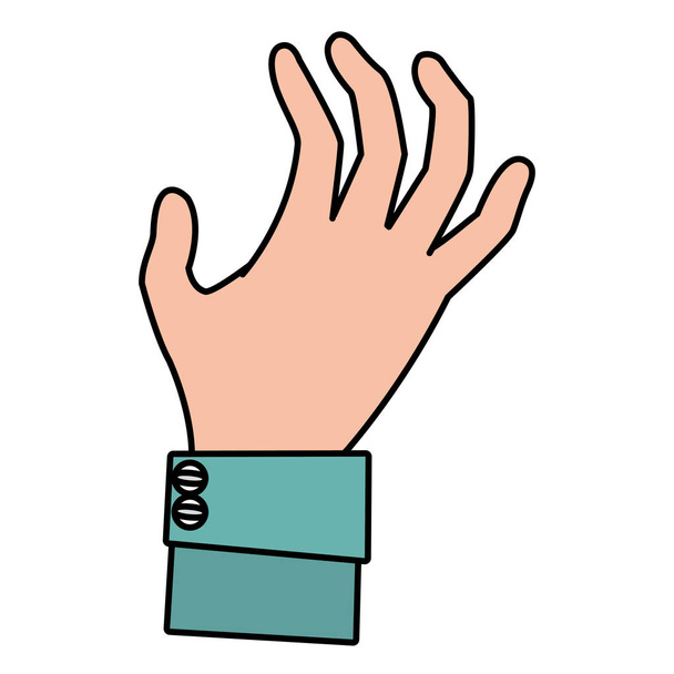 emberi kéz-rajzfilm - Vektor, kép