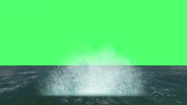 animación- Explosión Explosión de agua en pantalla verde
  - Metraje, vídeo
