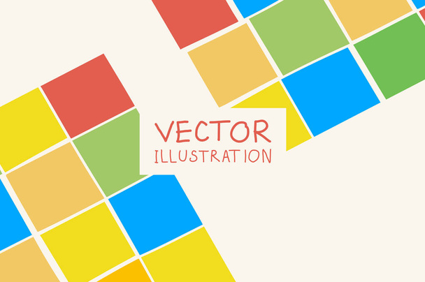 Abstract design templates. Brochures unusual color shapes style. Vintage frames and backgrounds. Vector Illustration. - Vektor, Bild
