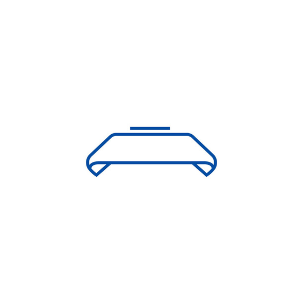 Ribbon  line icon concept. Ribbon  flat  vector symbol, sign, outline illustration. - Vector, imagen