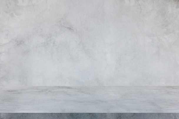 cement wall and studio floor, interior background - Foto, Bild