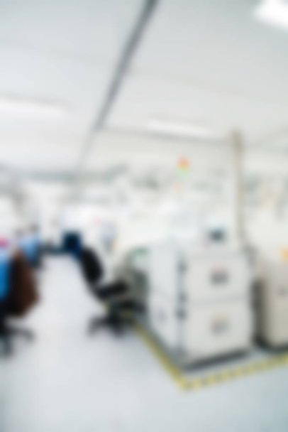 Electronics production plant theme blur background - 写真・画像