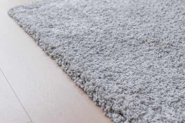 Szary dywan na podłodze w domu - Zdjęcie, obraz