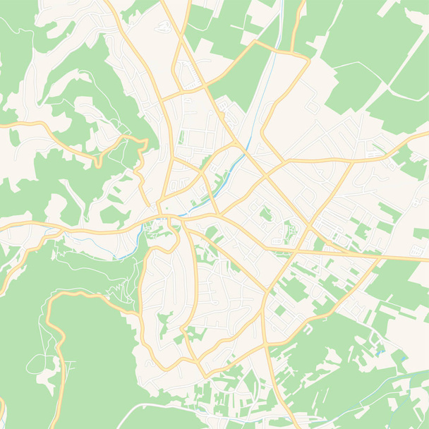 サモボル、クロアチア ・ アクセスマップ - ベクター画像