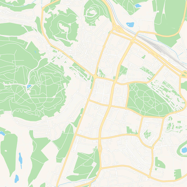  A legtöbb, Csehország nyomtatható Térkép - Vektor, kép