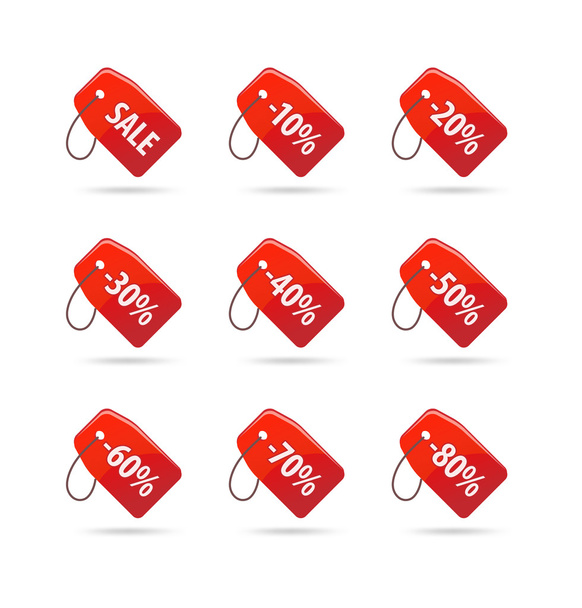Sale tags - Vector, Image