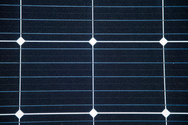 Closeup of a new solar panel. Renewabvle energy, ecological solution. Electricity generation. Clean sun energy. - Photo, Image