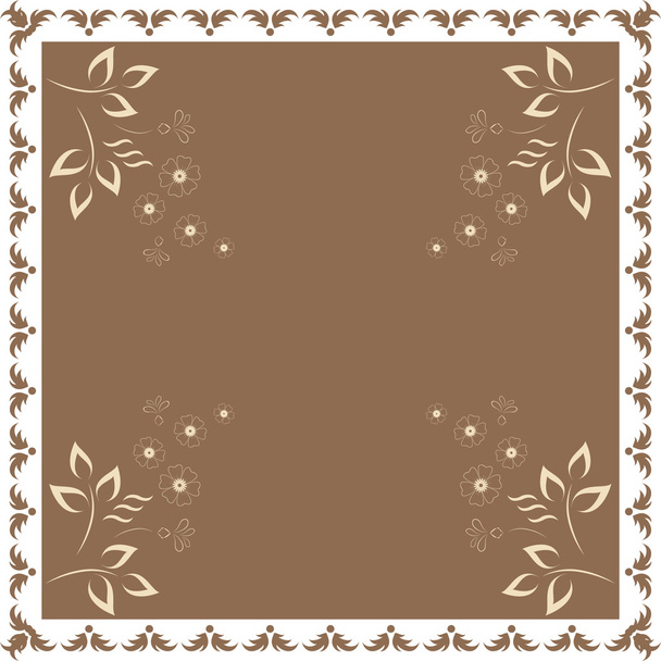 Vector floral wallpaper pattern - Вектор,изображение