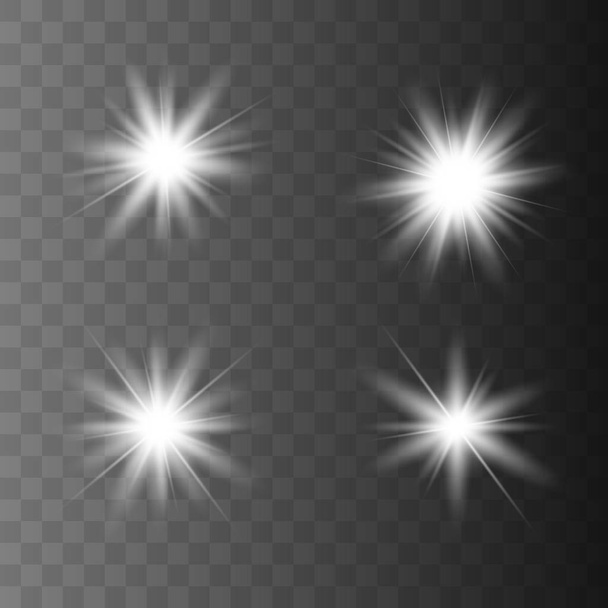 輝く光星  - ベクター画像