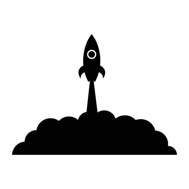 Icono cohete inicio vector ilustración EPS 10
 - Vector, imagen