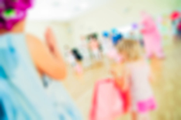 Kids activity animation blur background - Zdjęcie, obraz