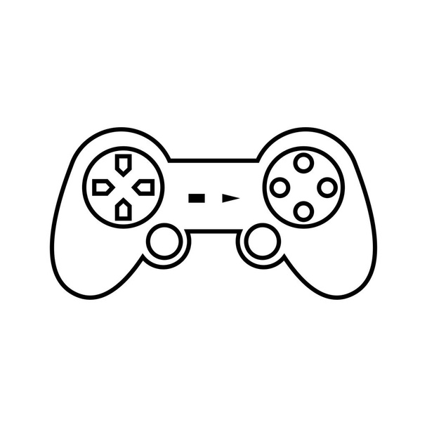 Vektor-Symbol für Spiel-Pad mit flachen Tasten - Vektor, Bild