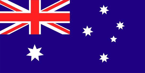 Векторний прапор Австралії офіційний Eps 10 шпалери нації - Вектор, зображення