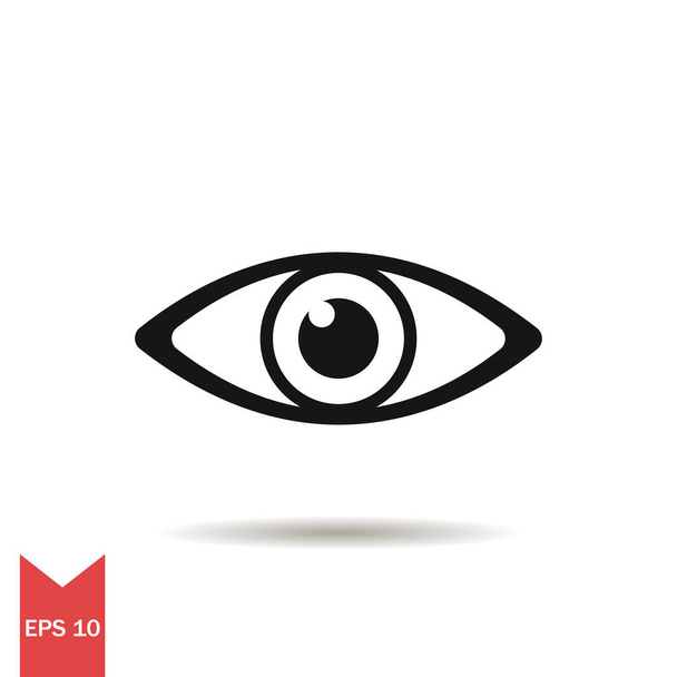 Vector icon eye. Simple symbol. Human's part of body. Human anatomy. Flat icon. EPS 10. - Vector, Image
