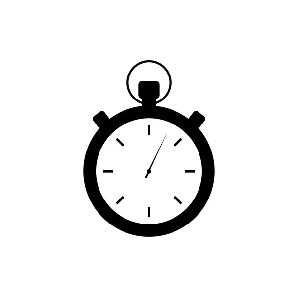 Timer icon. Sign og clock. Start or stop time. Timeout. Old timer. Counter. Flat design. EPS 10. - Vector, Image