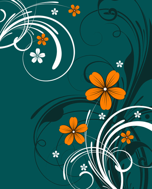 Floral abstract background - Vettoriali, immagini
