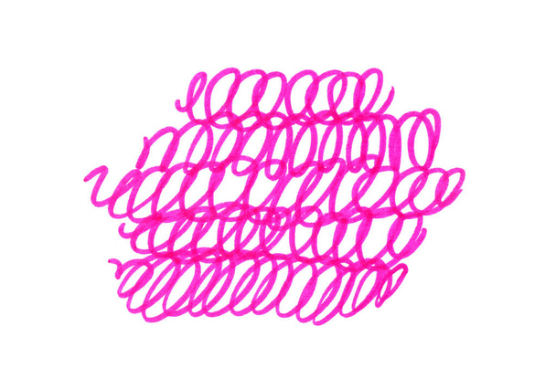 abstrakte rosa handgemachte Textur auf Weiß - Foto, Bild