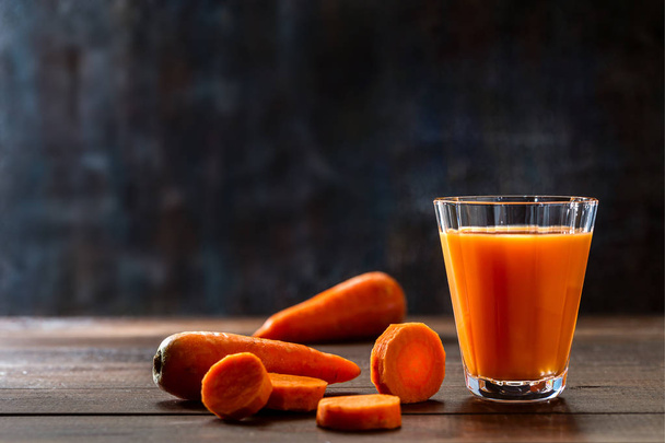 Image with carrot juice. - Photo, Image