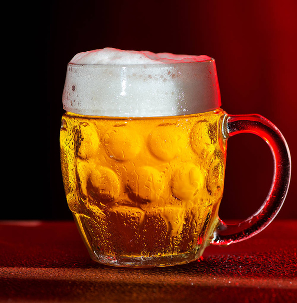 Glass of beer with drops of water - Zdjęcie, obraz