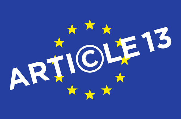 13 artikla. Tekijänoikeudet digitaalisilla sisämarkkinoilla Euroopan unionissa
 - Vektori, kuva