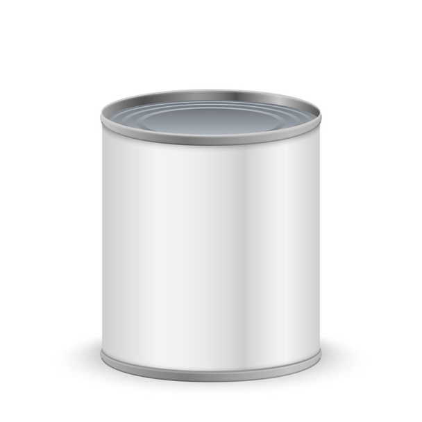 metal tin can - Vektor, kép