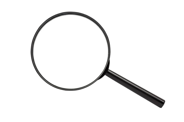 Magnifying glass isolated on white background with clipping path - Photo, Image