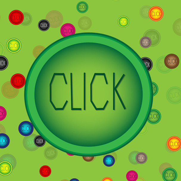 Click the button - Vettoriali, immagini