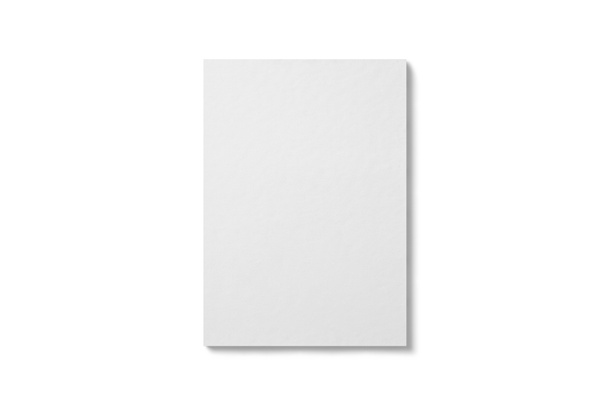 Άδειο Α4 χαρτόνι που απομονώνονται σε λευκό φόντο - Φωτογραφία, εικόνα