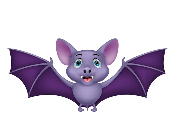 Bat cartoon flying - Vector, Image