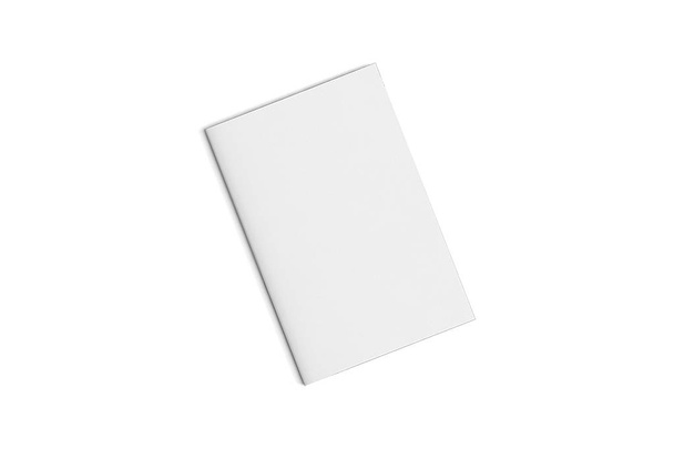 Notebook on a white background, Notepad. 3D rendering. - Photo, Image