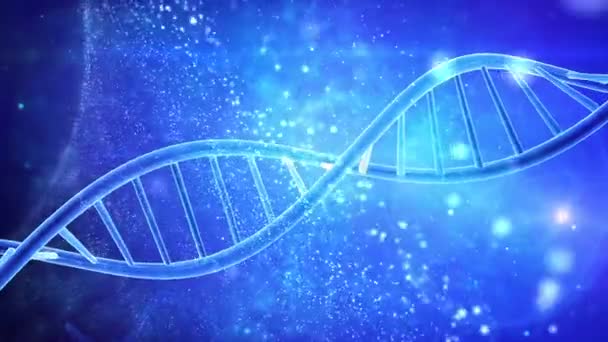 DNA double helix strand medical background - Footage, Video