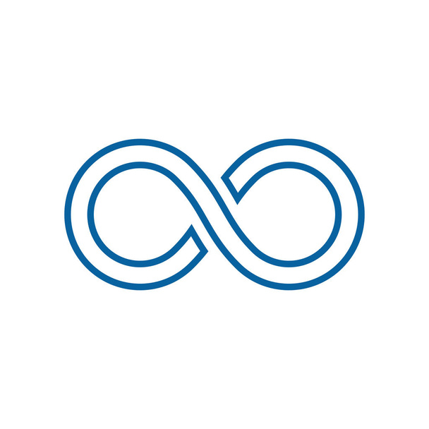 Infinity Symbol Icons logo Template for technology business health company with modern high end look - Vector, Image
