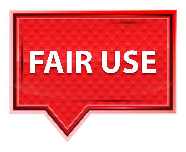 Fair Use névoa rosa botão banner
 - Foto, Imagem