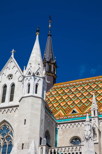 Matthias Church a Roman Catholic church located in front of the Fisherman Bastion at the heart of Buda Castle District built on the 14th century - Фото, изображение