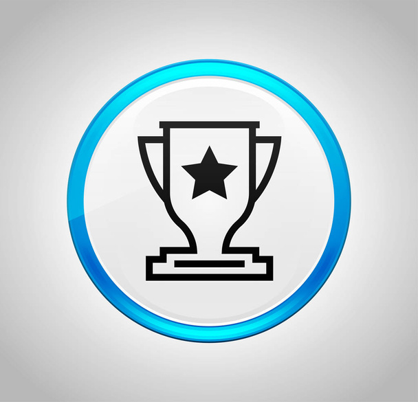 Trofeo icono ronda pulsador azul
 - Foto, Imagen