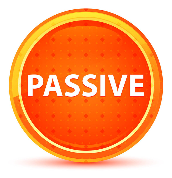 Passieve natuurlijke oranje ronde knop - Foto, afbeelding