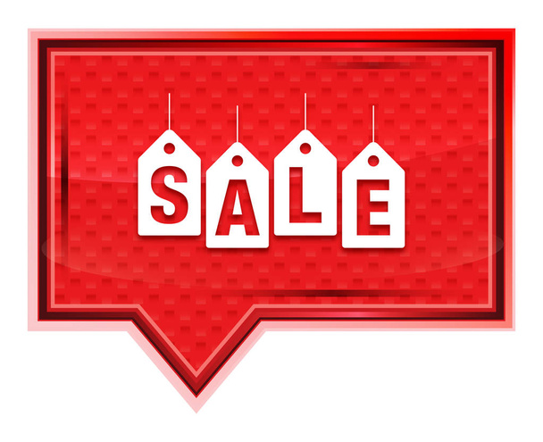 Иконка ярлыка продажи туманная розовая кнопка баннера
 - Фото, изображение