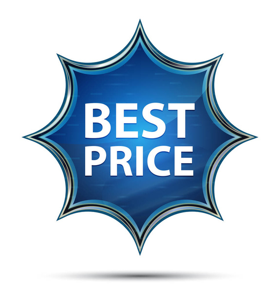 Best Price magical glassy sunburst blue button - Photo, image