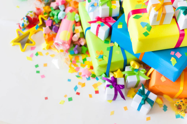 Colored gifts for the new year, Christmas and birthday - 写真・画像