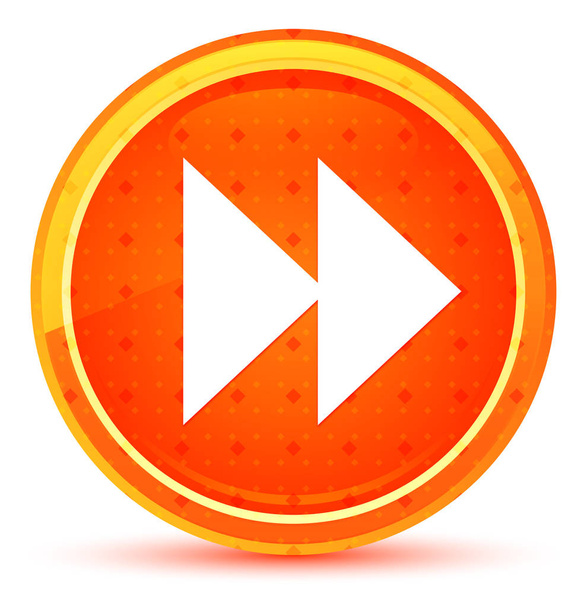 ícone de salto para a frente botão redondo laranja natural
 - Foto, Imagem