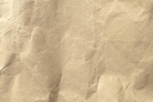 Barna gyűrött papír textúra háttér. - Fotó, kép