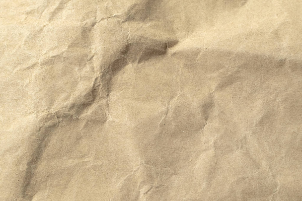 Fondo de textura de papel arrugado marrón
. - Foto, Imagen