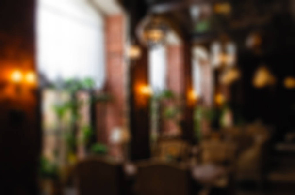 Restaurant blur background - Fotoğraf, Görsel